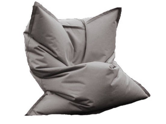 Πουφ Kenya 01-00-1054 Αδιάβροχο 180x140x56cm Grey