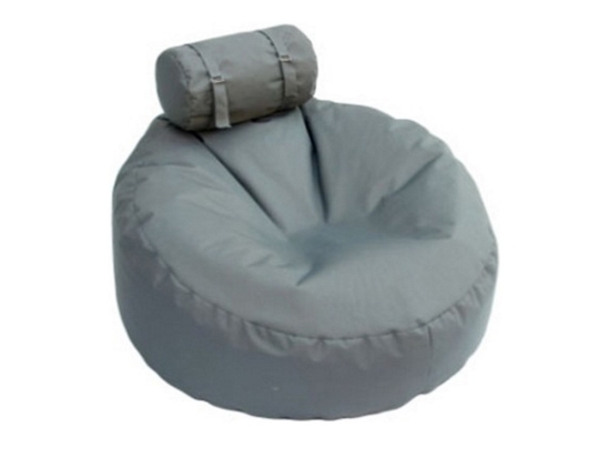 Πουφ Πολυθρόνα Cloud 01-00-1057 Αδιάβροχο Φ110x64cm Grey