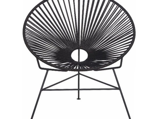 Πολυθρόνα Acapulco 01-00-1254 80x80x88cm Black