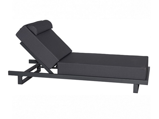 Ξαπλώστρα Riviera 01-00-2156 198x75x36/105cm Anthracite