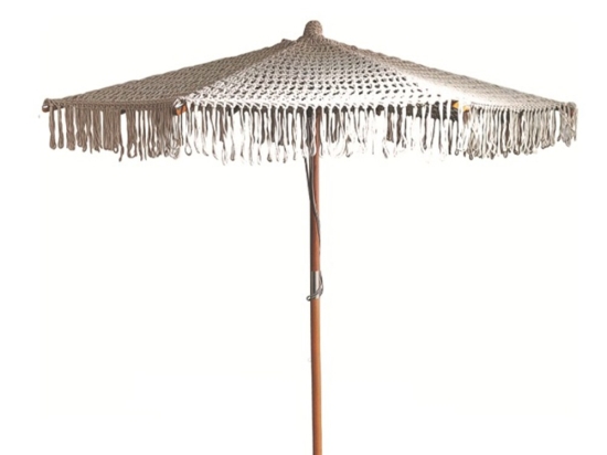 Ομπρέλα Μακραμέ Makrame-2 01-00-2364 Φ2,5x2,7m Beige