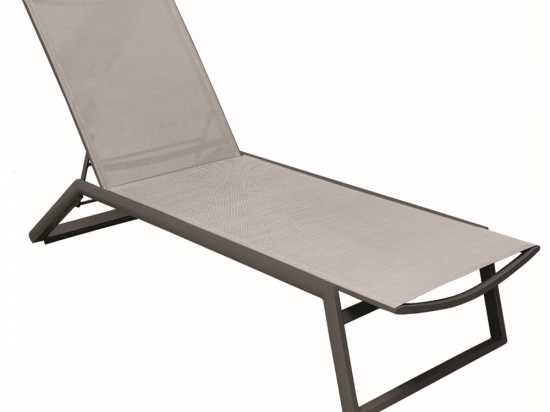 Ξαπλώστρα Tulip 01-00-2394 200x65x33/104cm Taupe