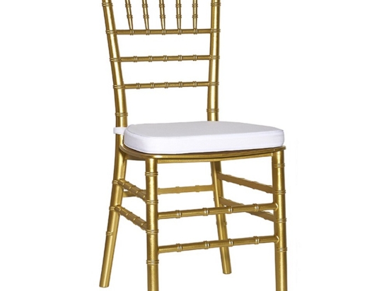 Καρέκλα Catering Chiavari 01-00-2434 Με Μαξιλάρι 45x40x94cm Gold-White