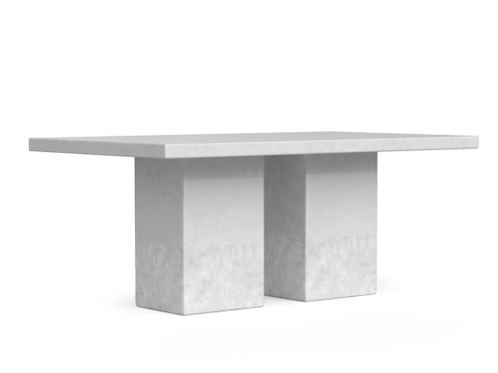 Τραπέζι Big Sur/T 01-00-2813 Concrete 183x106x79,5cm White