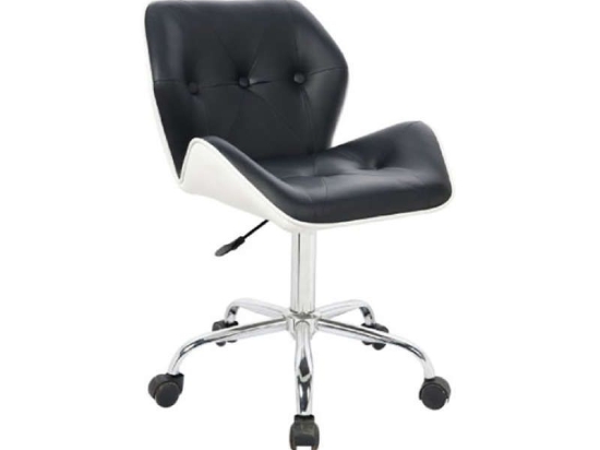 Καρέκλα Γραφείου BS1250 Λευκό-Black 01.0007 46X53X91-103cm