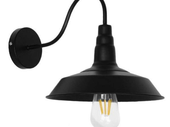 Φωτιστικό Τοίχου - Απλίκα Sord 01065 1xE27 Φ26x37x32cm Black GloboStar