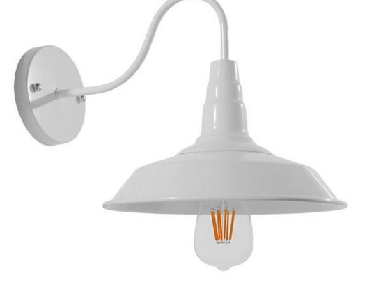 Φωτιστικό Τοίχου - Απλίκα Sord 01066 1xE27 Φ26x37x32cm White GloboStar