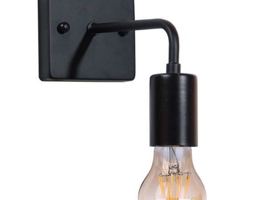 Φωτιστικό Τοίχου - Απλίκα Missam 01119 1xE27 20x10x17cm Black GloboStar