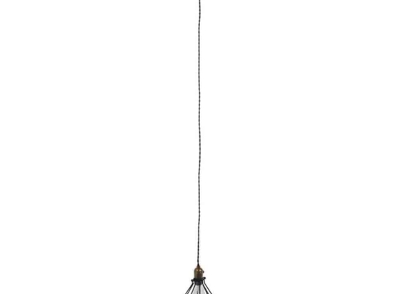 Φωτιστικό Οροφής Galot 01179 1xΕ27 Με Πλέγμα Φ14x26cm Black GloboStar