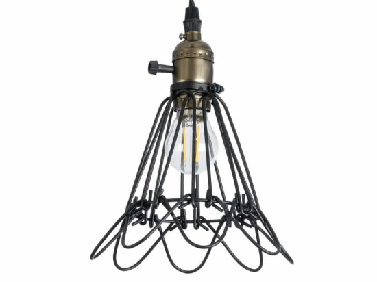 Φωτιστικό Οροφής Dane 01181 Φ10x20cm 1xE27 IP20 Black GloboStar