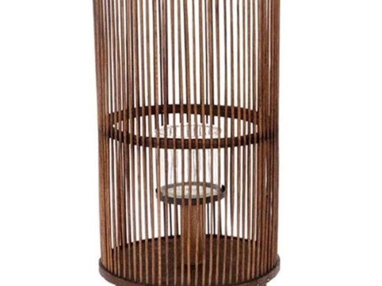 Φανάρι 012.862233141 22x41cm Brown Ξύλο