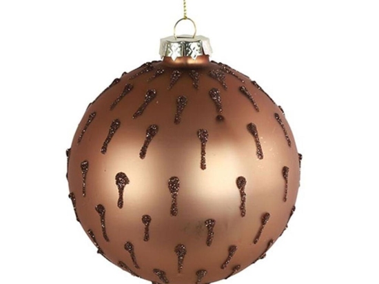 Χριστουγεννιάτικη Μπάλα Spots 013.789200 8cm Brown