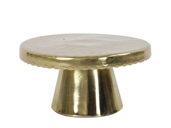 Δίσκος Σερβιρίσματος Με Πόδι 20x20x10cm Gold