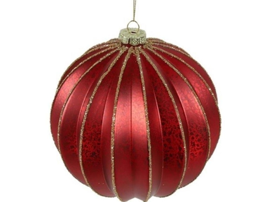 Χριστουγεννιάτικη Μπάλα 013.811439 10cm Red-Gold