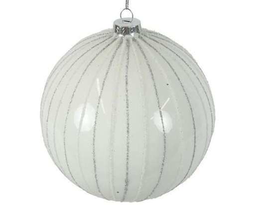 Χριστουγεννιάτικη Μπάλα 013.811523 8cm White