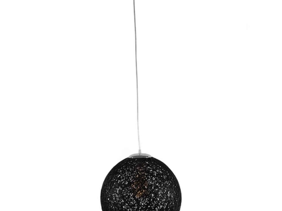 Φωτιστικό Οροφής Oceana 01360 1xΕ27 Φ40x40cm Black GloboStar