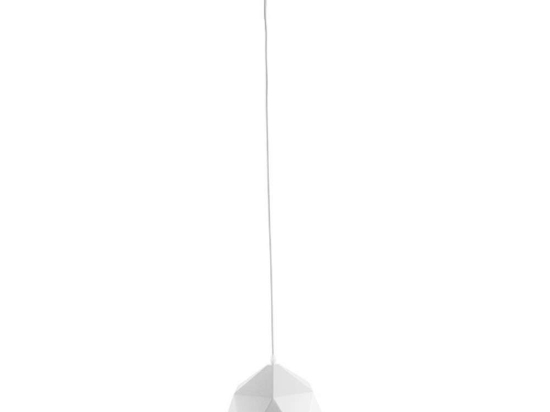 Φωτιστικό Οροφής Hexagon 01377 1xΕ27 Φ25x15cm White-Gold GloboStar