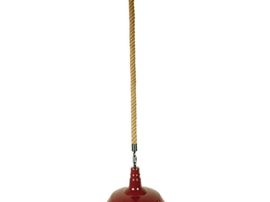 Φωτιστικό Οροφής Iscar 01410 1xΕ27 Με Πλέγμα Φ36x31cm Red GloboStar