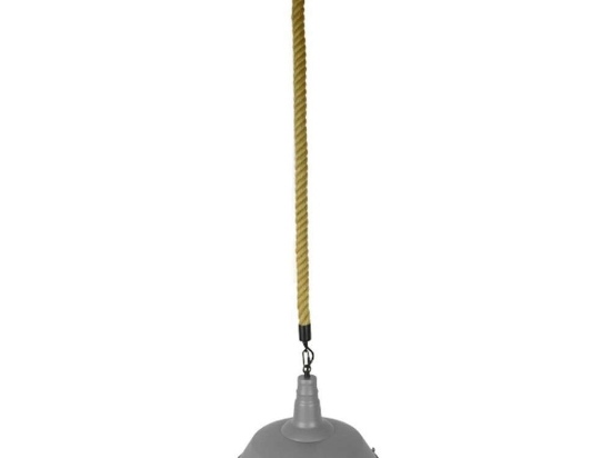 Φωτιστικό Οροφής Luci 01411 1xΕ27 Με Πλέγμα Φ36x31cm Grey GloboStar