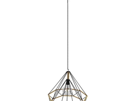Φωτιστικό Οροφής Concrete 01422 1xΕ27 Φ50x44cm Black-Beige GloboStar