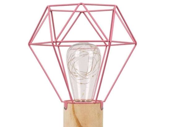 Φωτιστικό Επιτραπέζιο Antler 01442 Led Φ19cm 19x19x23cm Pink GloboStar