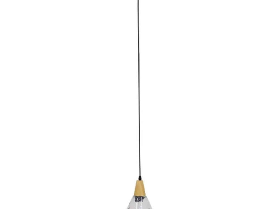 Φωτιστικό Οροφής Noah 01491 1xΕ27 Φ16x30cm Clear GloboStar