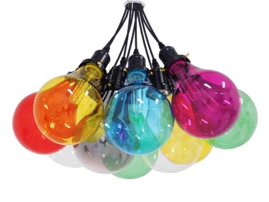 Φωτιστικό Οροφής Party 01509 10xΕ27 Φ59x30cm Multi GloboStar