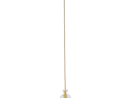 Φωτιστικό Οροφής Liqueur 01515 1xΕ27 Φ11x20cm Clear-Gold GloboStar