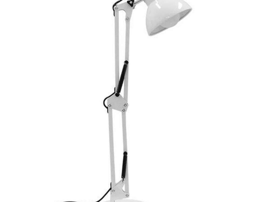 Φωτιστικό Επιτραπέζιο Γραφείου Desk 01539 1xE27 Φ12x67cm White GloboStar
