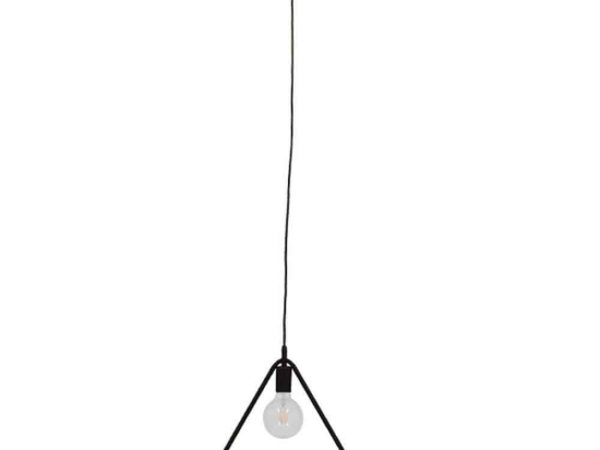 Φωτιστικό Οροφής Delta 01580 1xΕ27 38x4x33cm Black GloboStar