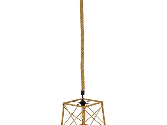 Φωτιστικό Οροφής Polished 01616 1xΕ27 Με Πλέγμα 30x28x30cm Black-Beige GloboStar