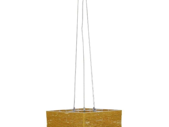 Φωτιστικό Οροφής Long Bay 01629 5xE27 40x40x22,5cm Brown GloboStar