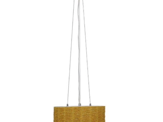 Φωτιστικό Οροφής Madagaskar 01630 3xΕ27 Φ40x22cm Brown GloboStar