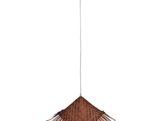 Φωτιστικό Οροφής Ricehat 01667 1xΕ27 Φ70x25cm Dark Brown GloboStar