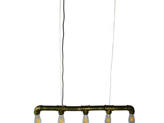 Φωτιστικό Οροφής - Ράγα Duct 01669 5xΕ27 92x5x8cm Bronze GloboStar