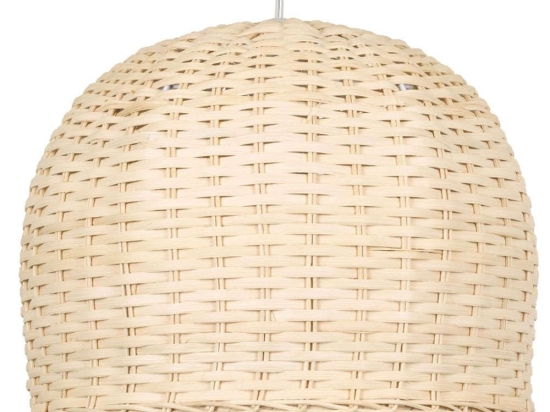 Φωτιστικό Οροφής Bermuda 01708 Φ31x22cm 1xE27 Beige GloboStar