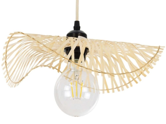 Φωτιστικό Οροφής Boho Melemele 01839 Φ35x4cm 1xE27 Beige GloboStar