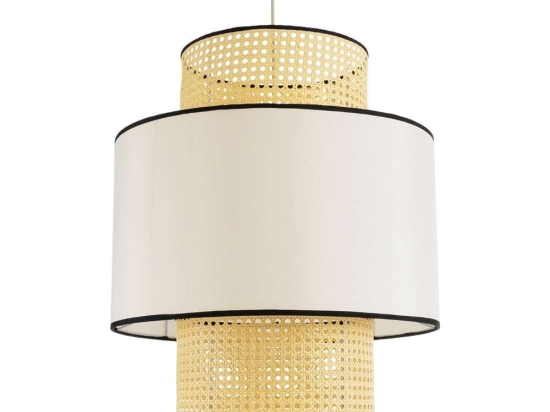 Φωτιστικό Οροφής Saige 01917 Φ50x60cm 1xE27 IP20 Beige-White GloboStar