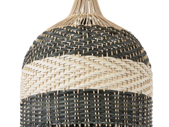 Φωτιστικό Οροφής Barbados Boho 01944 Φ40x45cm 1xE27 Beige-Olive GloboStar