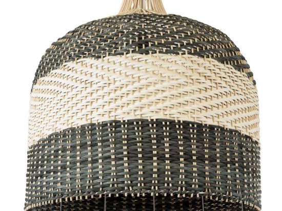 Φωτιστικό Οροφής Barbados Boho 01945 Φ60x60cm 1xE27 Beige-Olive GloboStar