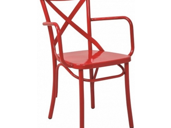 Καρέκλα Vaterlo/P 02-00-0471 51x53x88cm Red