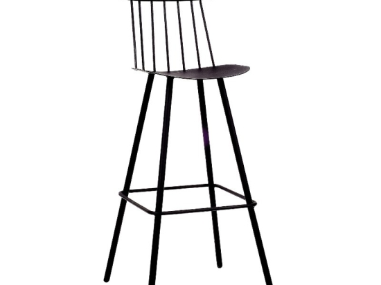 Σκαμπό Μπαρ Ariandy/S 02-00-0476 45x44x108cm Black