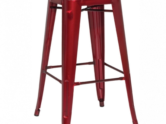Σκαμπό Μπαρ Dolix/S 02-00-0629 43x43x77cm Bordo