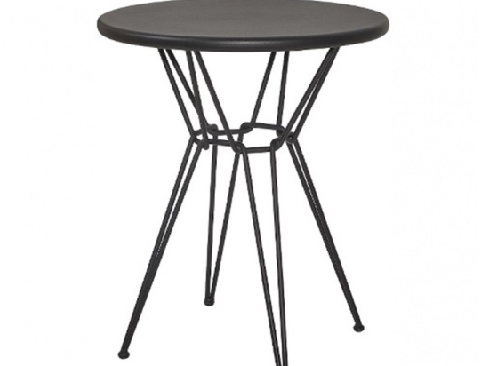 Τραπέζι Cologne/T4 02-00-0913 Φ70x74cm Black
