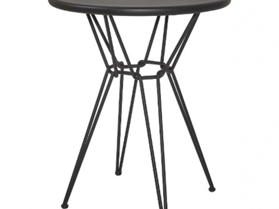 Τραπέζι Κήπου Cologne/T4 02-00-1028 Φ70x74cm Black