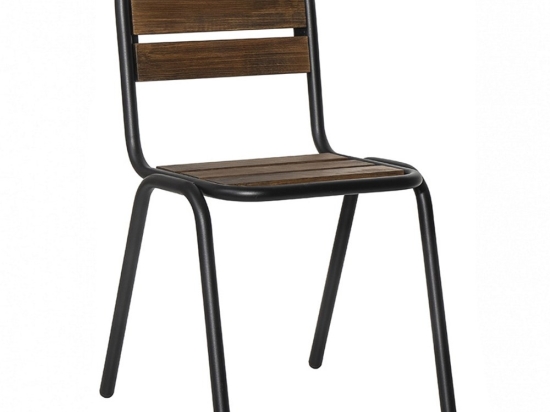 Καρέκλα Texas 02-00-1102 48x45x82cm Black-Walnut