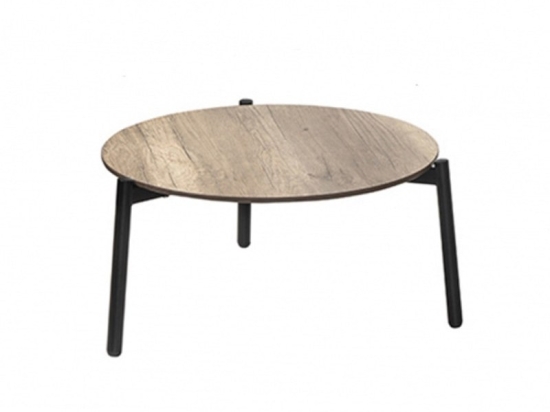 Τραπέζι Κήπου Ola/TC 02-00-1231 Φ59x31cm Black-Sonoma