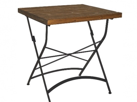 Τραπέζι Κήπου Toledo/TW 02-00-1282 70x70x77cm Black-Walnut