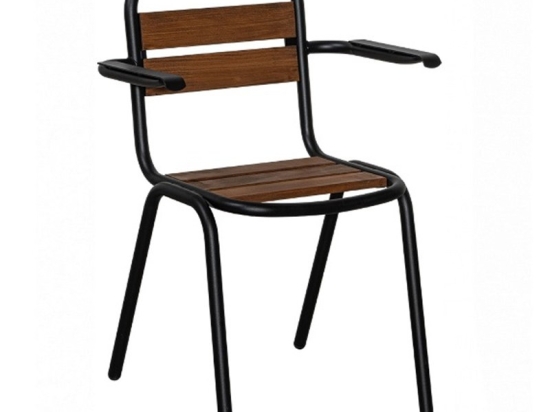 Καρέκλα Texas/P-2 02-00-1331 48x59x82cm Black-Walnut