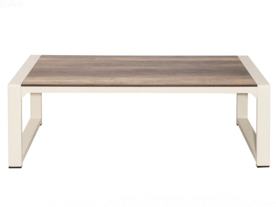 Τραπέζι Κήπου Calle/T 02-00-1485 121x69x40cm Teak-White